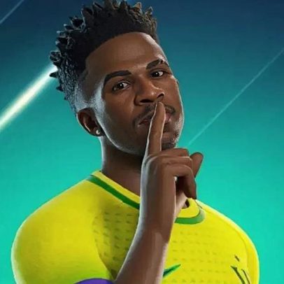 Vini Jr. estreia como personagem jogável no Fortnite próximo à Copa