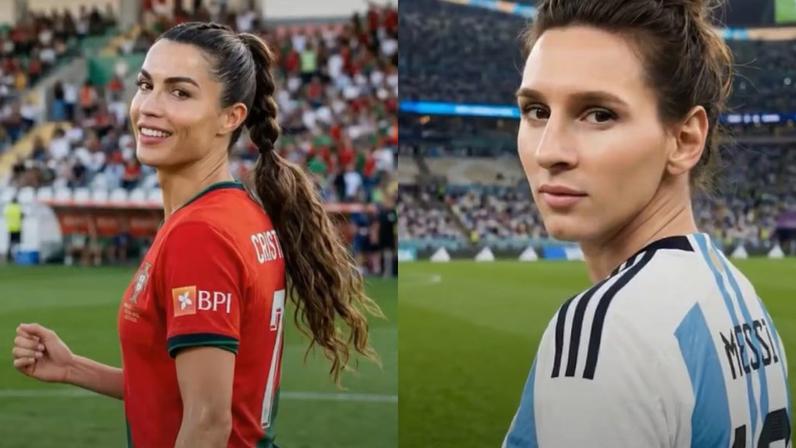 IA mostra como seriam versões femininas de craques da Copa do Mundo