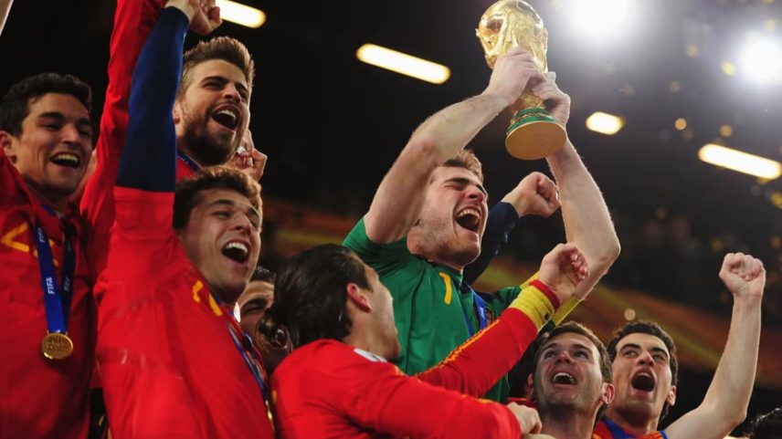 Espanha venceu a Copa do Mundo em 2010