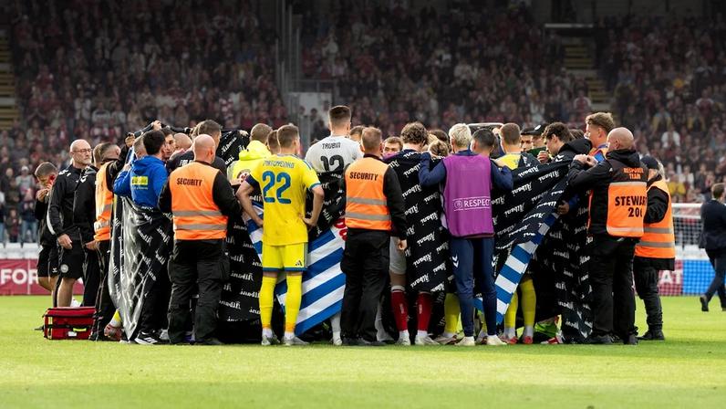Eriksen desmaia em campo de novo, e amistoso entre Dinamarca e Ucrânia é encerrado.