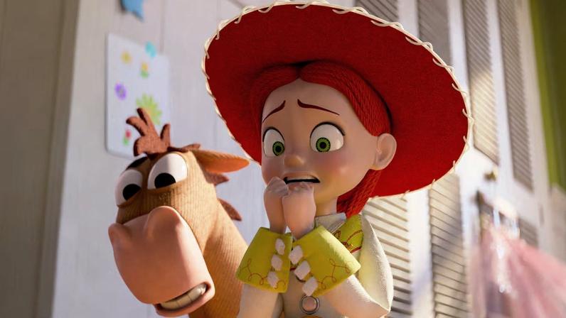Jessie em cena de 'Toy Story 5', em cartaz nos cinemas
