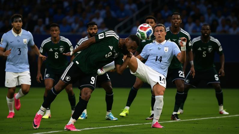 Uruguai reage, pressiona, mas fica no empate com a Arábia Saudita