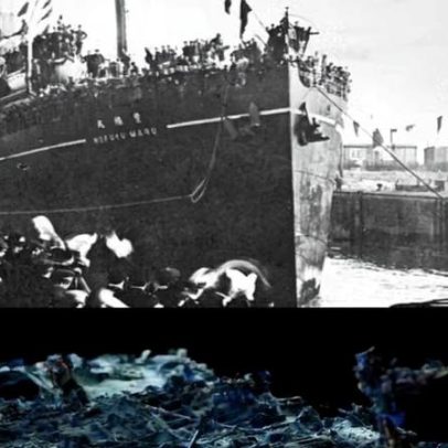 Descoberto navio japonês usado na Segunda Guerra para transportar prisioneiros