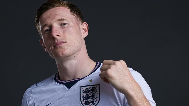 Elliot Anderson poses for an official Fifa World Cup 2026 portrait session.