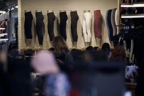 A Lululemon store in Los Angeles. Public health advocates say the reduction in Pfas use marks a major public health win.