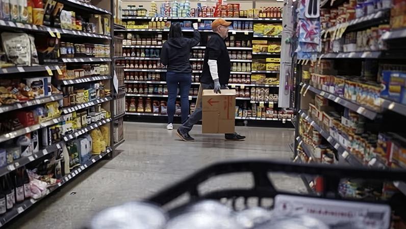 An employee at a Kroger supermarket. Surveillance pricing bans are growing in popularity across the US.
