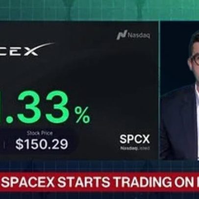 Ações da SpaceX sobem após IPO, tornando Musk trilionário