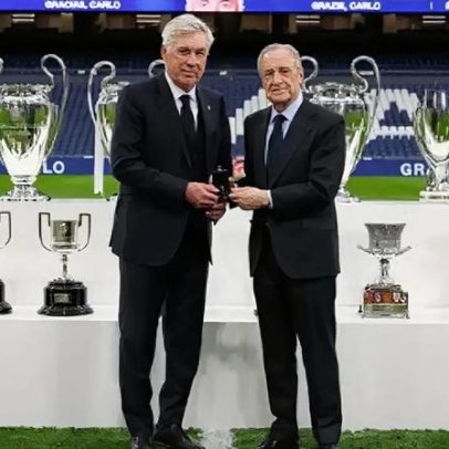 Ancelotti apoia presidente do Real Madrid em eleição durante crise interna