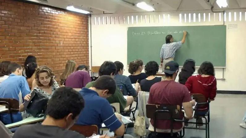 Sala de aula da educação superior
