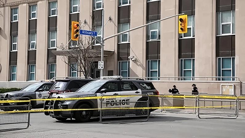 Police had been investigating a March incident in which shots were fired at the US consulate building in Toronto.