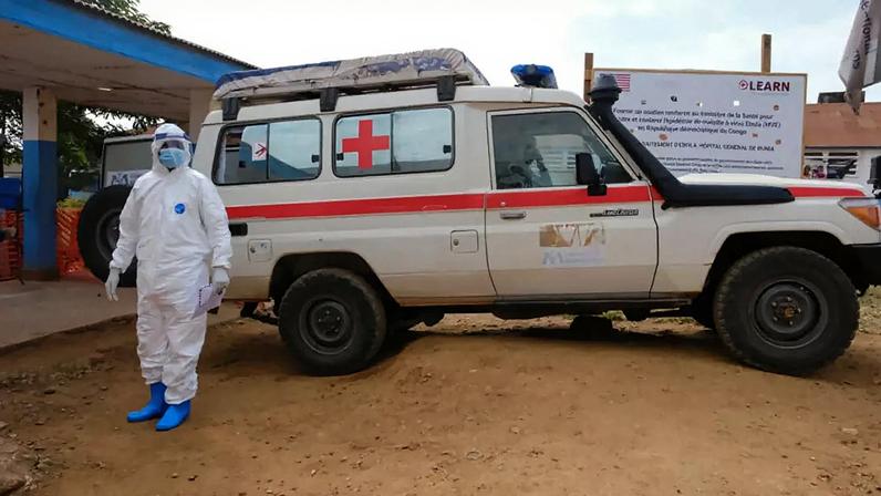 Centro de tratamento do ebola de Bunia, no leste da RDC, em 15 de junho de 2026.