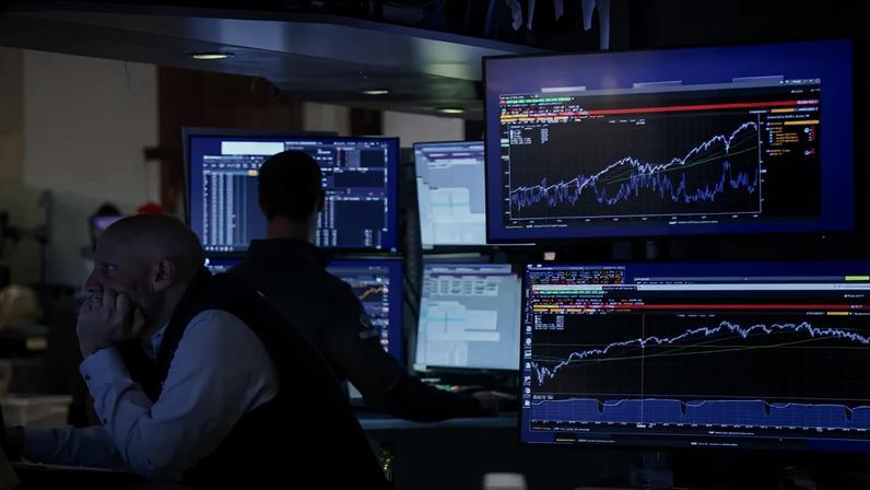 Operadores da bolsa de valores de Nova York (Nyse) — Foto: Michael Nagle/Bloomberg