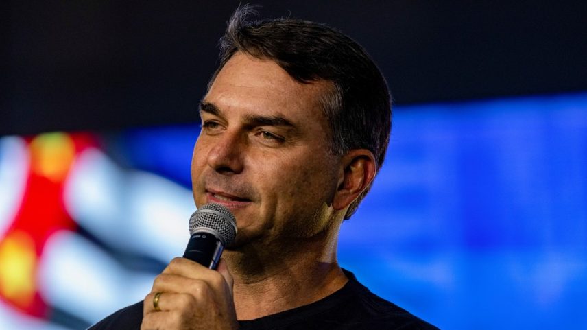 Flávio Bolsonaro, pré-candidato à Presidência pelo PL — Foto: Victor Moriyama/Bloomberg