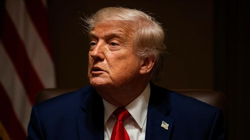 O presidente dos EUA, Donald Trump, durante uma reunião de gabinete na Casa Branca, em Washington, D.C., EUA, na quarta-feira, 27 de maio de 2026