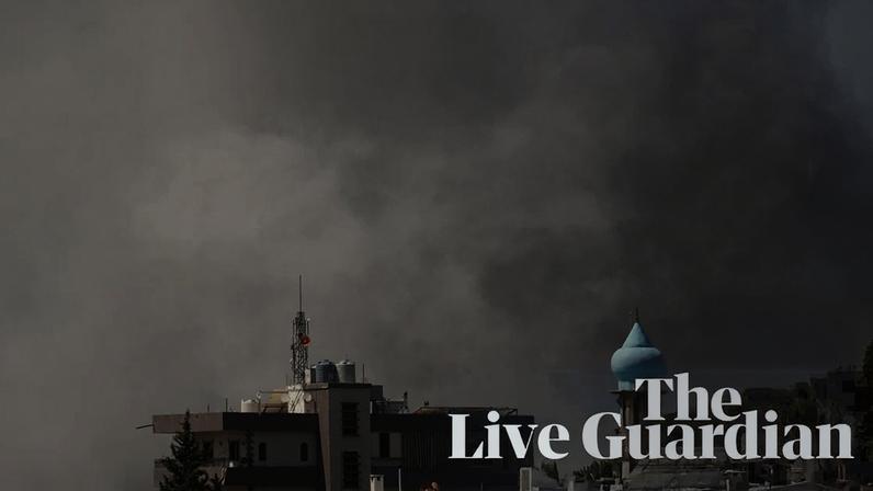 Smoke billows from southern Lebanon following Israeli strikes