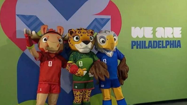 Mascotes da Copa do Mundo de 2026 nos EUA, México e Canadá.