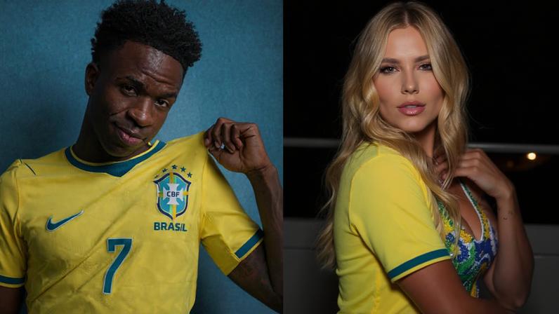 Vini Jr. deixou comentário cheio de corações em post de Virginia