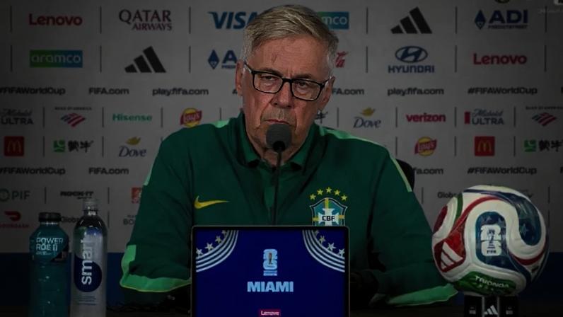 Ancelotti durante a Copa do Mundo de 2026 –