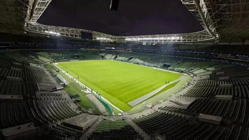 Palmeiras agradeceu os momentos vividos durante o período em que seu estádio se chamava Allianz Parque –