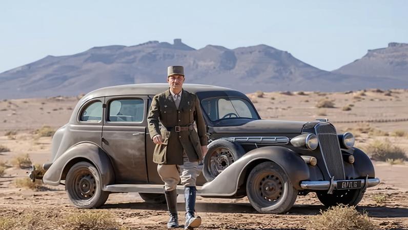 Simon Abkarian as Charles de Gaulle in La Bataille de Gaulle.