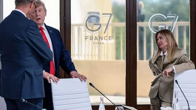 O que está por trás da desavença entre Trump e Meloni por foto no G7?