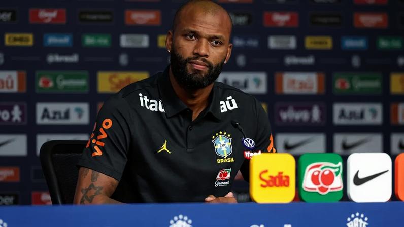 Igor Thiago, atacante da Seleção Brasileira, em entrevista coletiva