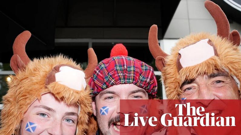 Scotland fans get in the mood in Boston.