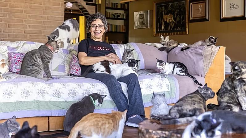 Lynea Lattanzio, the founder and director of The Cat House on the Kings in Parlier, California.