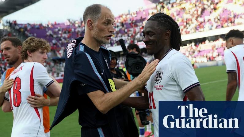 Eberechi Eze said of taking a penalty for England in a World Cup shootout: ‘If called upon, for sure’. Photograph: Eddie Keogh/The FA/Getty Images