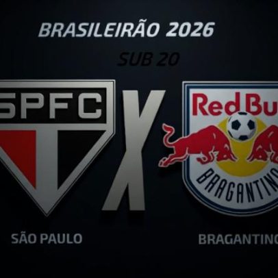 São Paulo x RB Bragantino Sub-20: onde assistir, escalações e arbitragem