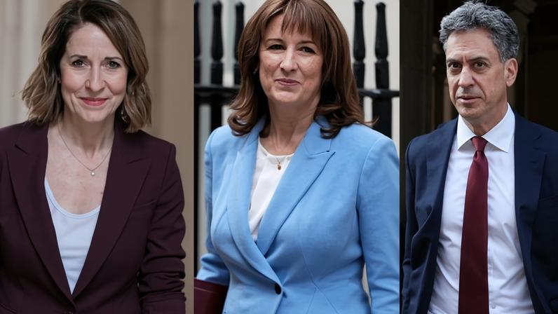 Composite image of Liz Kendall, Rachel Reeves and Ed Miliband