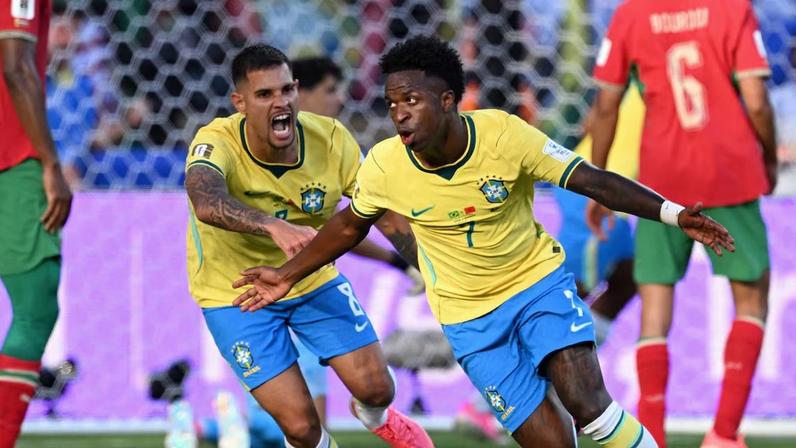 Brasil faz péssimo primeiro tempo e arranca empate com o Marrocos graças a brilho de Vini Jr