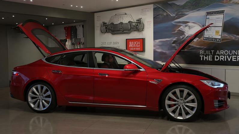 Carro elétrico da Tesla. Foto: REUTERS/Kim Kyung-Hoon