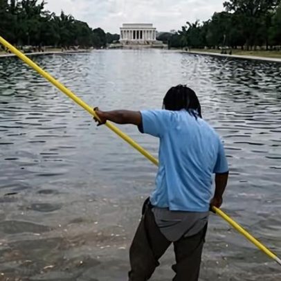 Projeto da piscina de Trump sofre com pintura descascada e algas