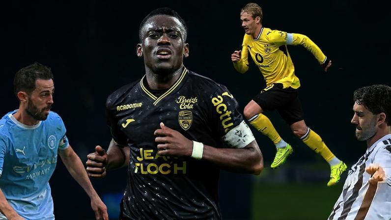 From left: Bernardo Silva, Arthur Avom, Julian Brandt and Dusan Vlahovic are all out of contract this summer.