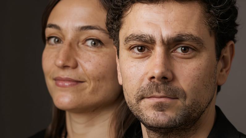 Guardian joint head of books Liese Spencer and non fiction editor David Shariatmadari