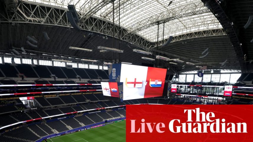 The scene inside Dallas Stadium before England and Croatia collide at World Cup 2026.