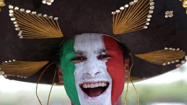 Mexico fan before the 2026 World Cup Group A match against South Korea at Estadio Guadalajara. Follow for live updates and football scores from Mex v Kor. Kick-off time is 7pm local/9pm EDT/2am BST/11am AEST.