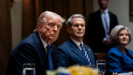 ‘With the Iran war pushing up inflation and gas prices, most presidents would seek to show empathy.’ Photograph: Al Drago/EPA