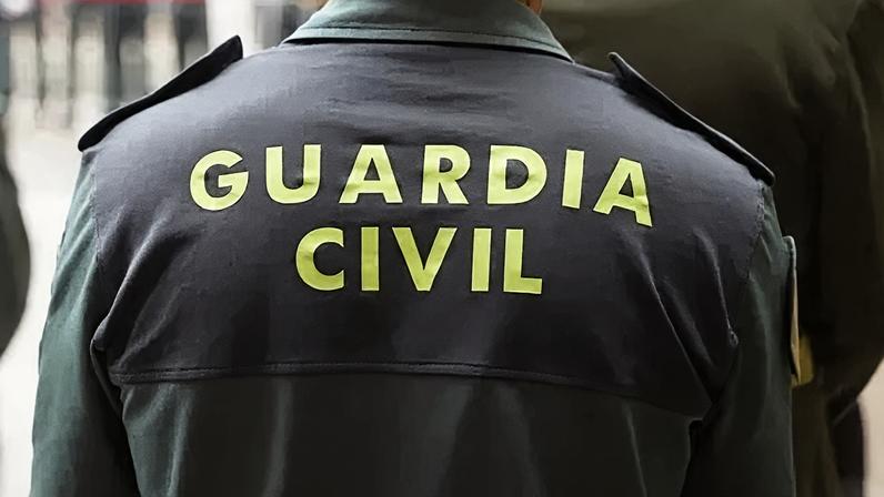 Getty Images A Spanish police uniform that says, Guarda Civil on the back.