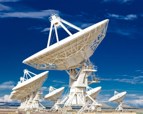 Radio telescope satellite dishes ‘Eventually, someone’s going to find something,’ said Prof Michael Garrett Photograph: Wim Wiskerke/Alamy