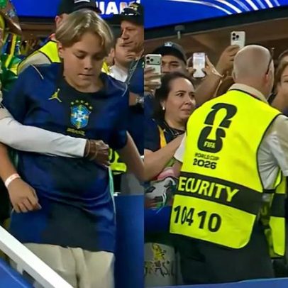 Filho de Neymar é barrado ao abraçar o pai; vídeo viraliza