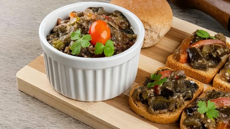 antepasto de berinjela.