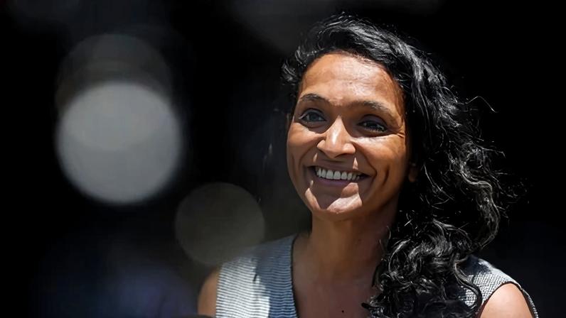 Nithya Raman in Los Angeles on Monday last week.