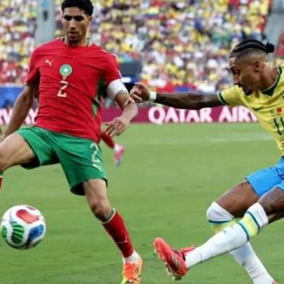 Brasil estreia com empate com Marrocos e adia primeira vitória na Copa