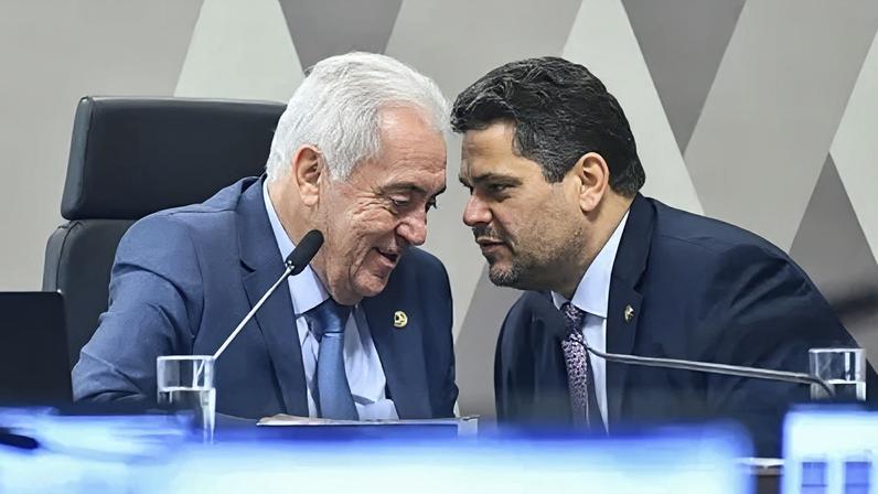 Senador Otto Alencar (PSD-BA) e senador Davi Alcolumbre (União-AP)