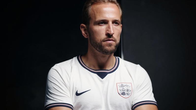 Harry Kane of England poses for a World Cup portrait in Palm Beach, Florida