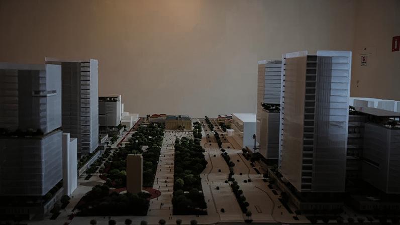 Proposta: Maquete da nova sede do Governo de São Paulo (Governo de São Paulo/Reprodução)