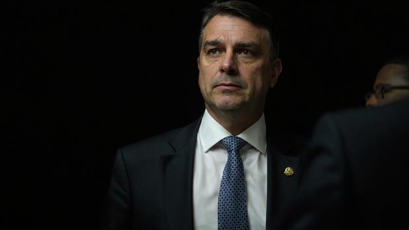 O senador Flávio Bolsonaro (Andressa Anholete/Agência Senado)