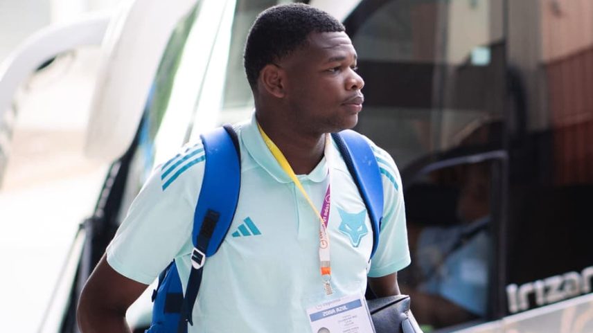 Kaiquy Luiz chegado ao Pacaembu para a final da Copinha